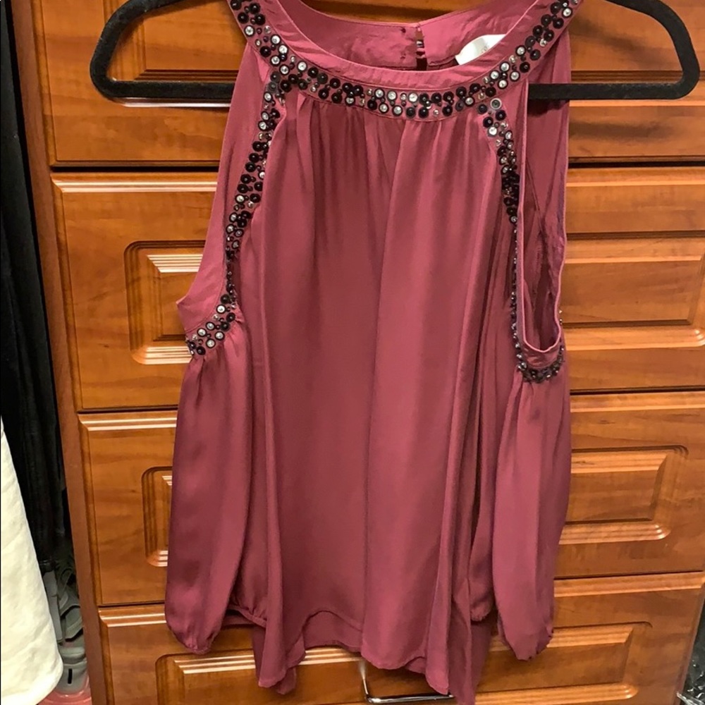 Open shoulder blouse
